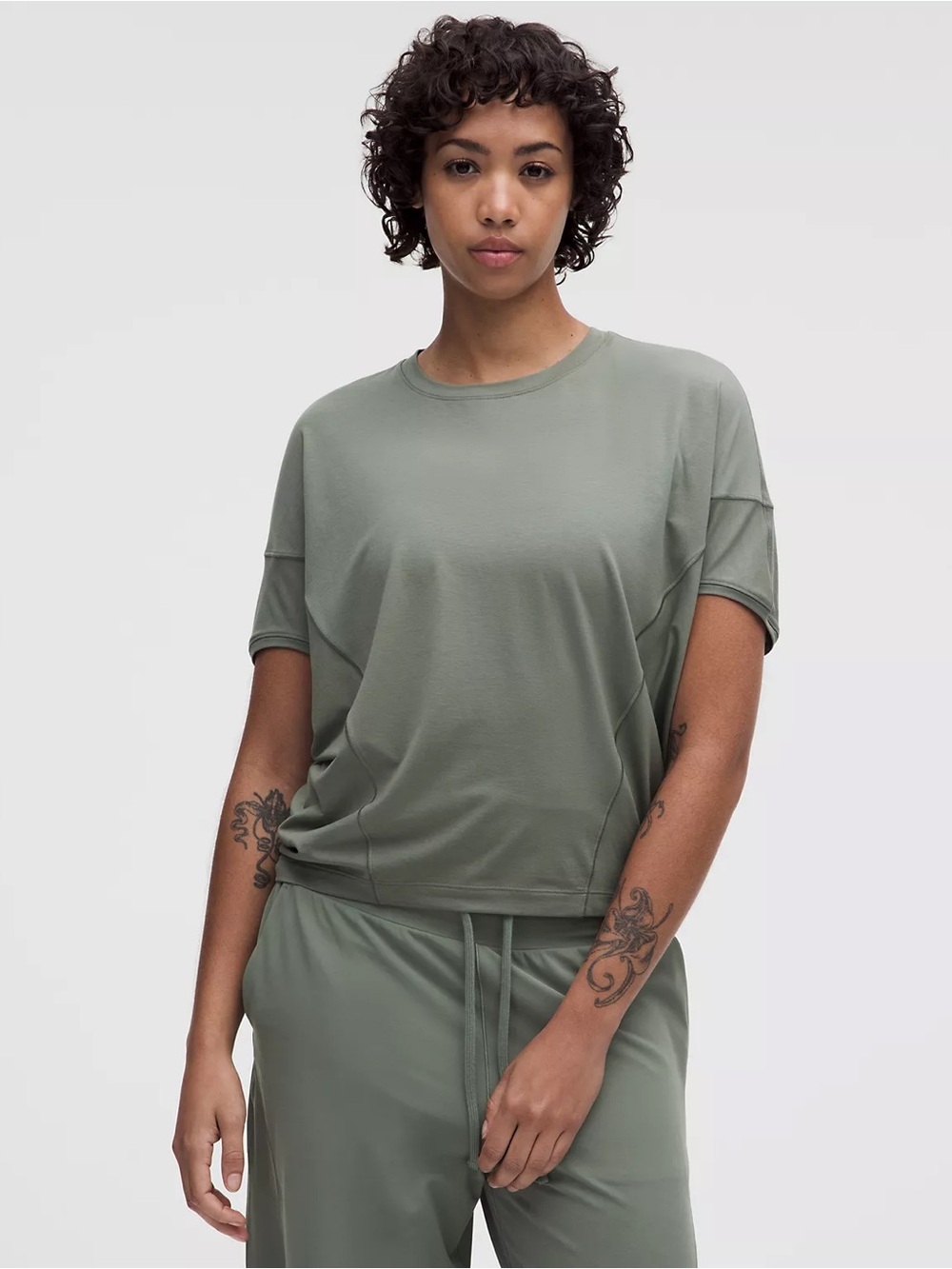 lululemon athletica Sage Green Dolman Tee